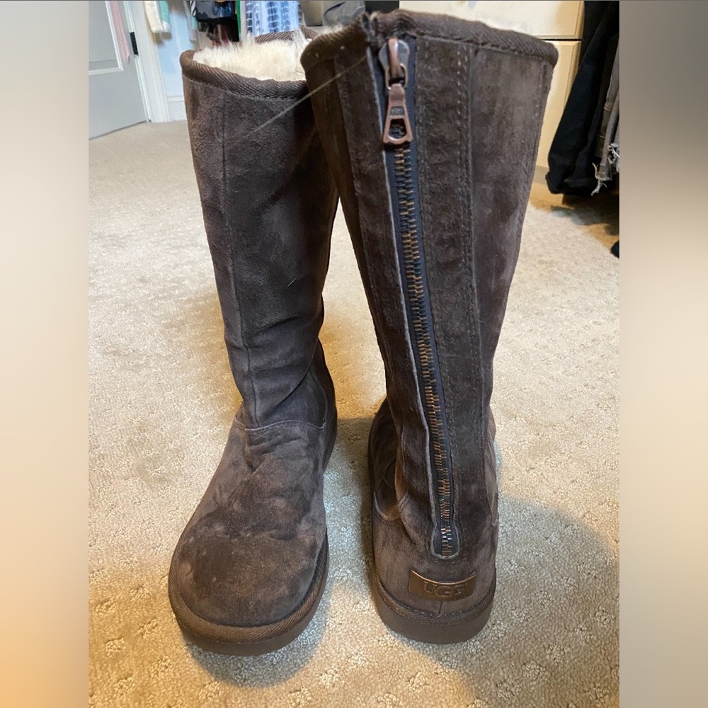 Ugg zip up calf boots